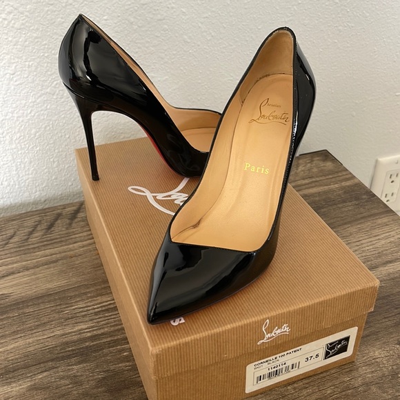 Christian Louboutin Shoes - Louboutin Corneille Stiletto 100 Patent Black